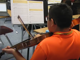  Music Academy student playing violin